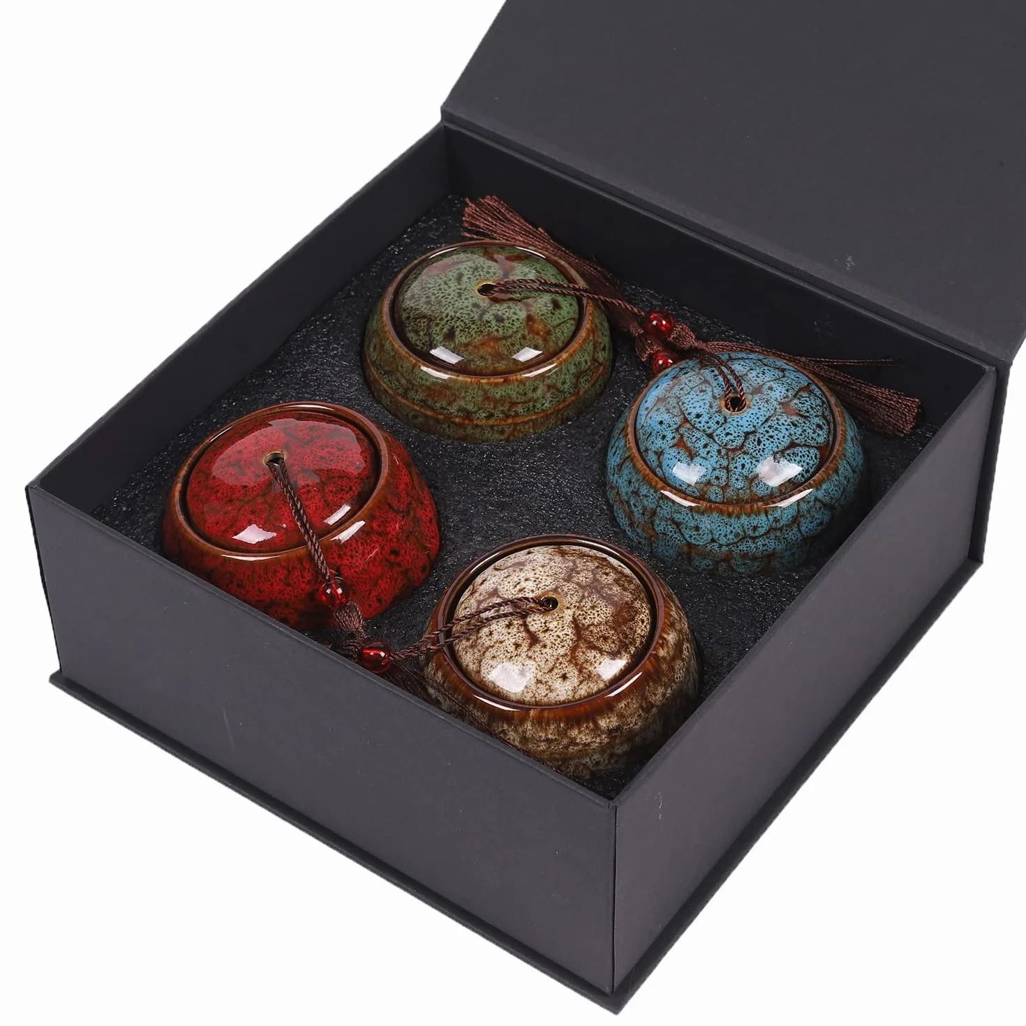 Youdear Service Urna pequeña para cenizas humanas, 6 cm,urna hecha a mano,bonita urna para recuerdos,mini urna de cerámica, capacidad para 70 cm3 cenizas, urna para cenizas para perros cenizas de gato