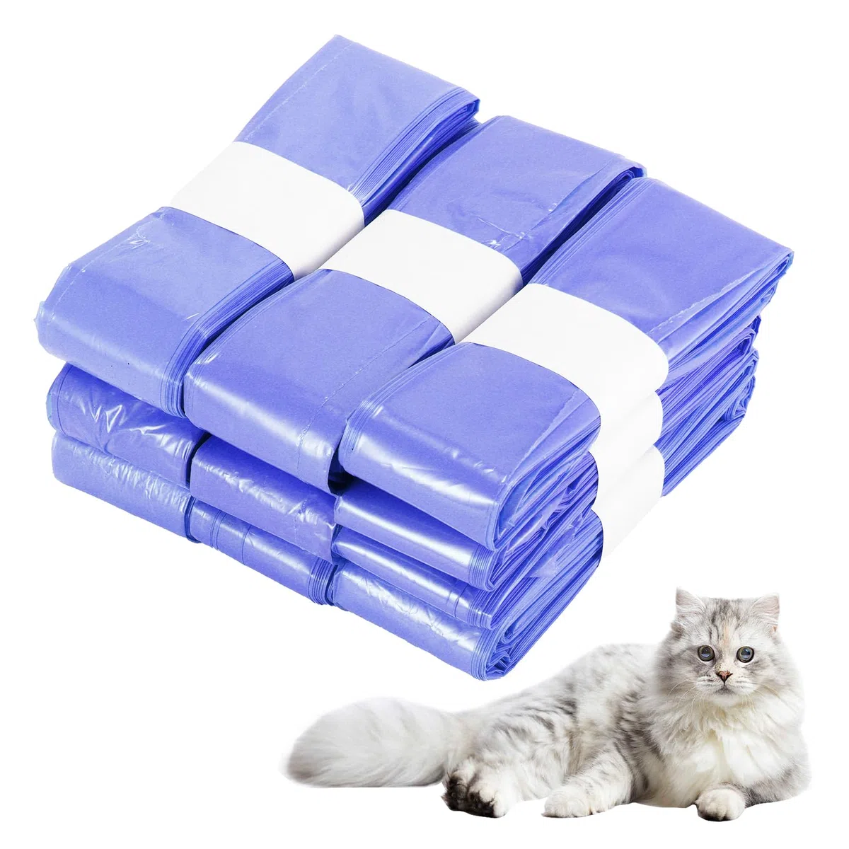 OurLeeme Bolsas de recarga para arena para gatos, 4,5 m Litter Genie, 10 unidades de contenedores de recarga para arena para gatos compatibles con tu depósito de recarga Genie Litter (sin cartucho)