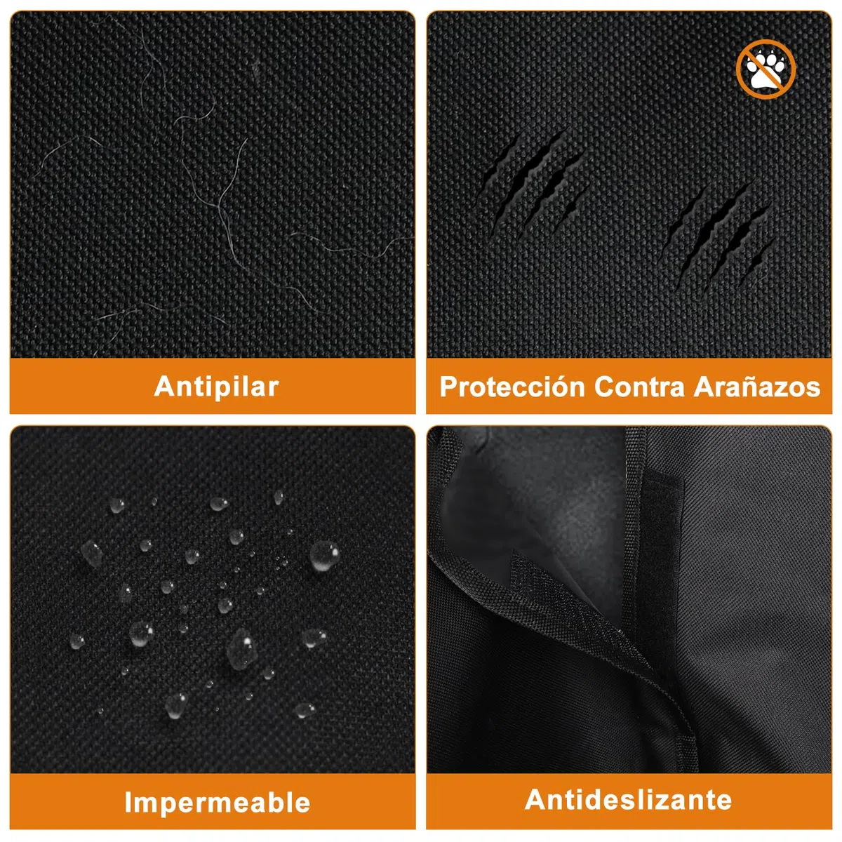 Alfheim Funda para Maletero de Coche para Perros - Protector de Asiento Antideslizante Impermeable para Mascotas - Se Adapta a vehículos utilitarios Deportivos medianos y pequeños, Negro