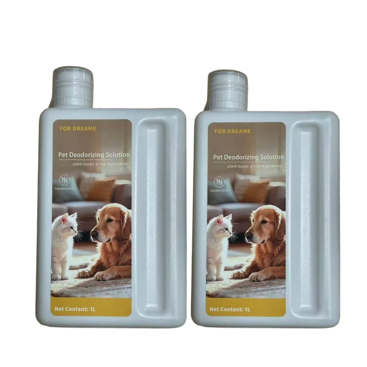 Solución de limpieza eliminadora de olores de mascotas, 1000ML (33,82 Fl oz). Compatible para Dreame. Accesorios para aspiradoras, accesorios para fregadoras de pisos(2pack)