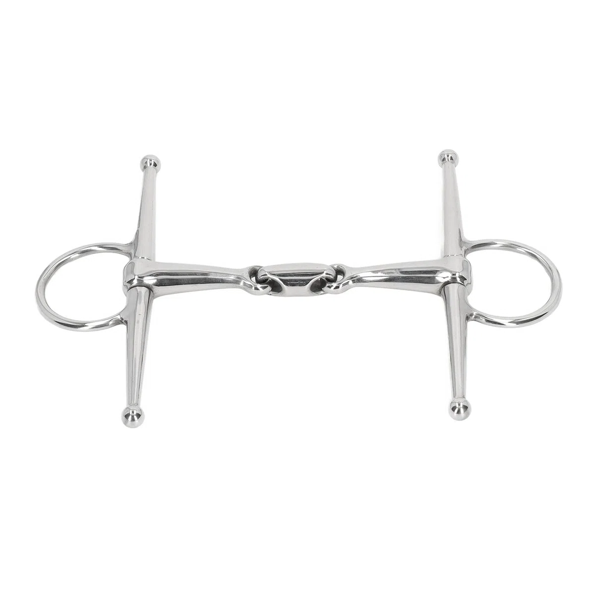 Filete Bocado Equitacion 135mm Acero Inoxidable, Goma Presurizador - Control Seguro, y Amigable, para Caballos y Monta al Aire Libre