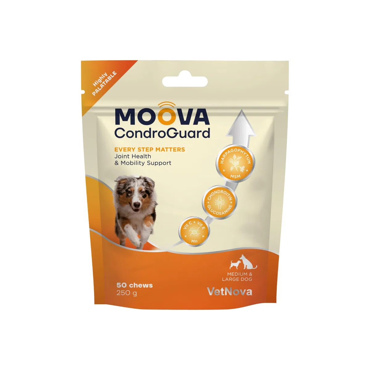 VetNova MOOVA® CondroGuard Medium & Large Dogs 50 Chews