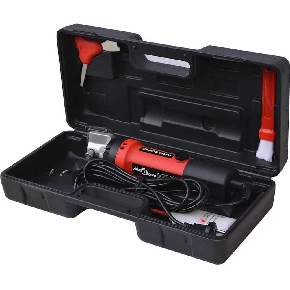 vidaXL Set de Maquinilla Cortapelos para Caballos 350 W Maquina Pelar Esquinos