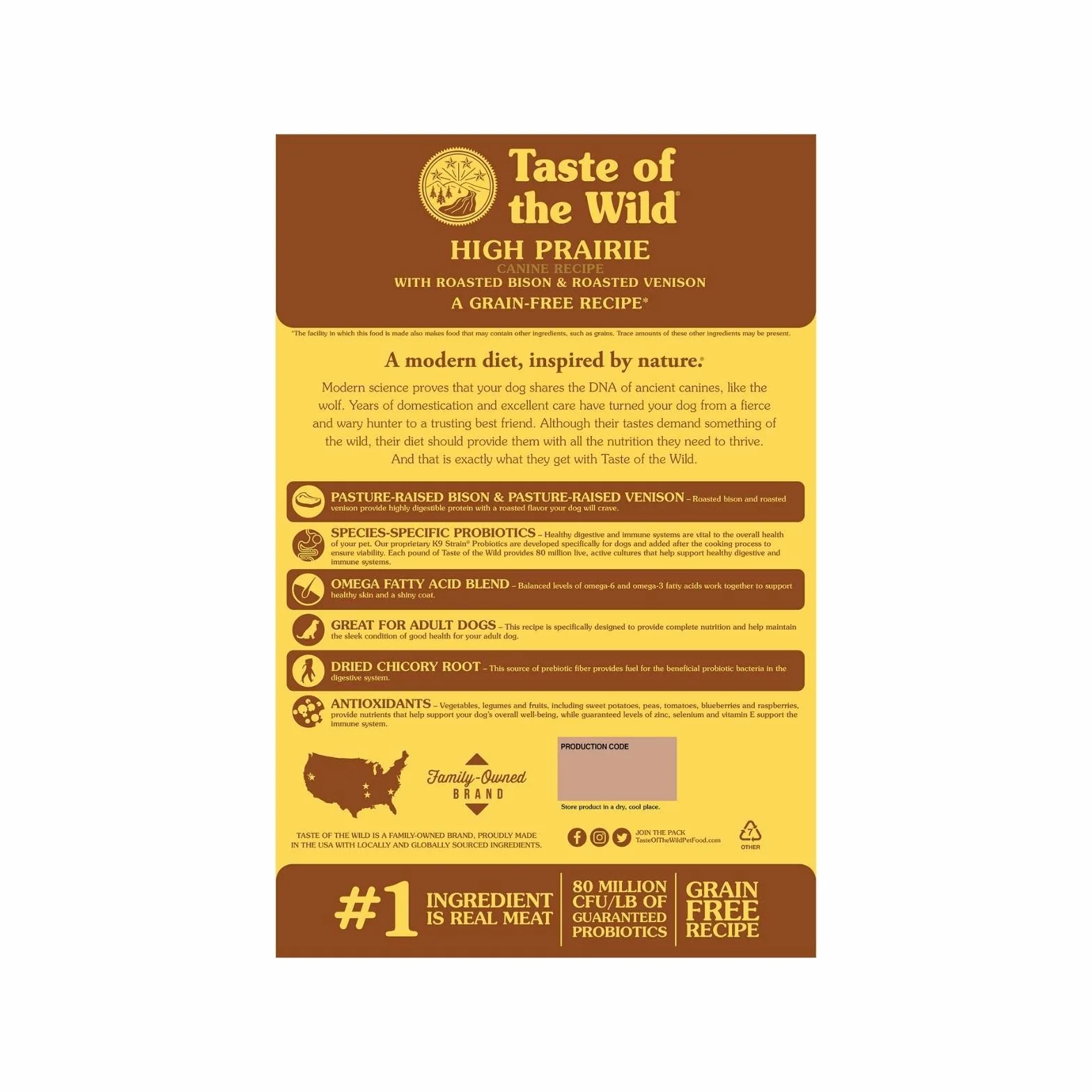 Taste Of The Wild pienso para perros con Bisonte y Venado asados 12,2 kg High prairie