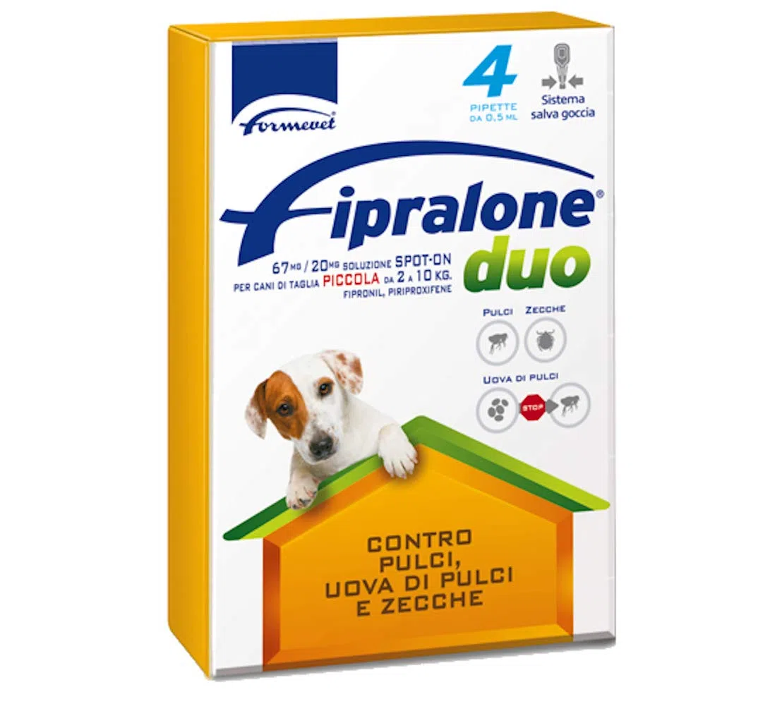 fipralone Duo pour chiens de petite taille de 2 à 10 kg Fipronil, piriproxifene