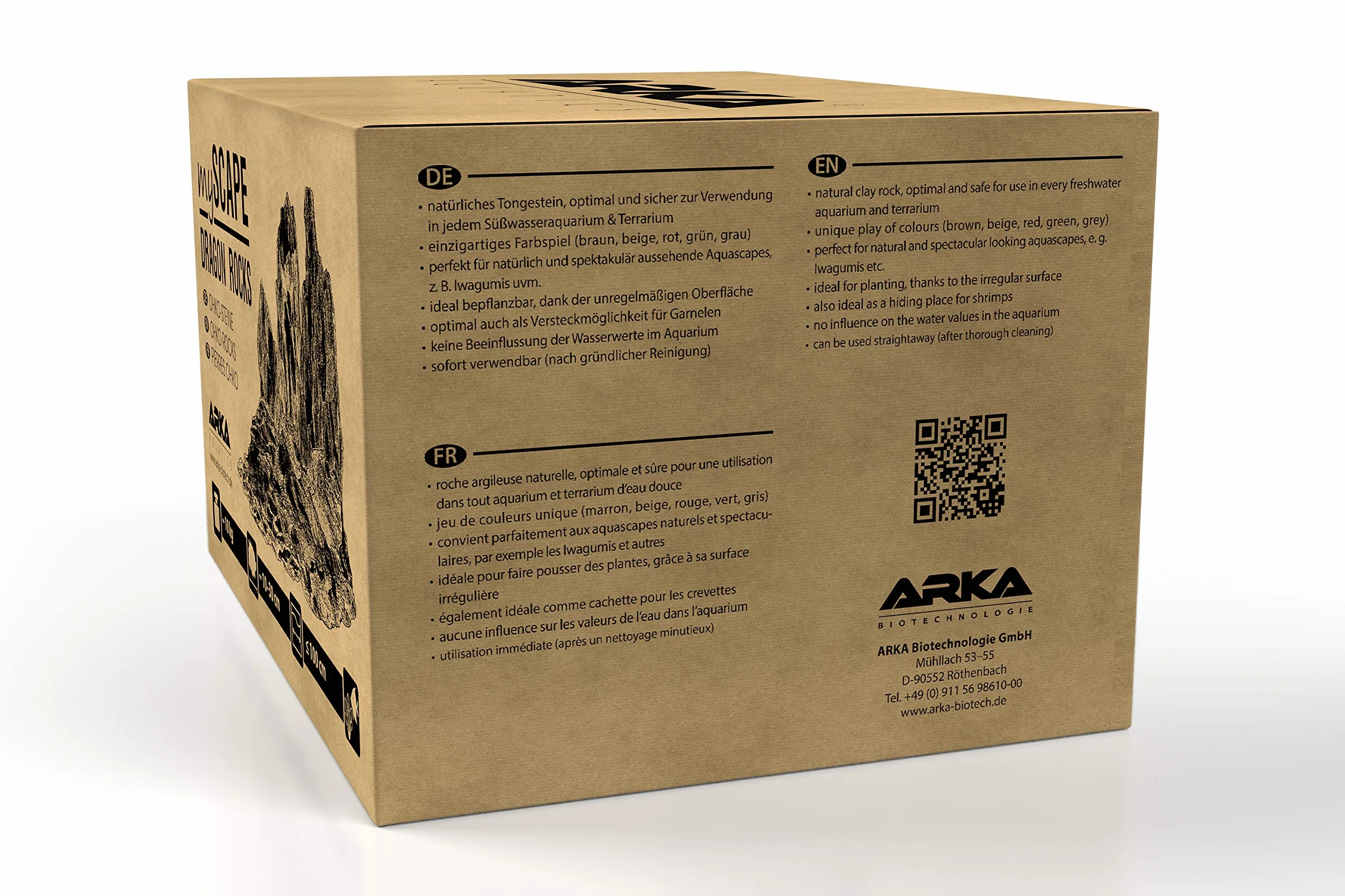 ARKA Set Rocas Dragon 10 kg mySCAPE – Piedras Naturales 10–30 cm para Nano aquascaping y paisajes creativos – aptas para acuarios Dulces pequeños – decoración plantable sin Bordes ni químicos