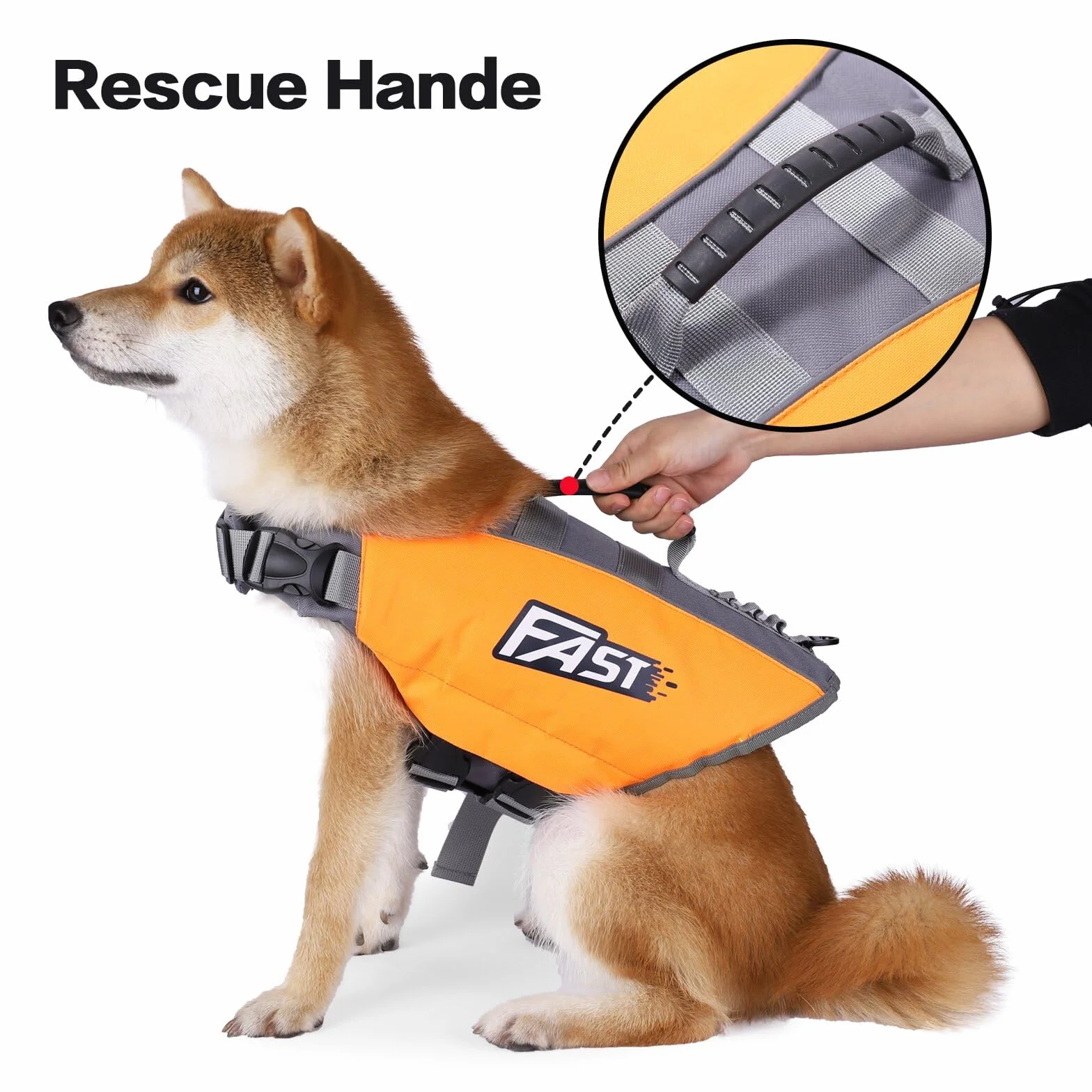 Chaleco Salvavidas Deportivo para Perros Bright Colors,Traje de Baño para Perro,Chaleco Flotante Ajustable con Asa de Rescate para Perros Pequeños,Medianos y Grandes,Verde,XL