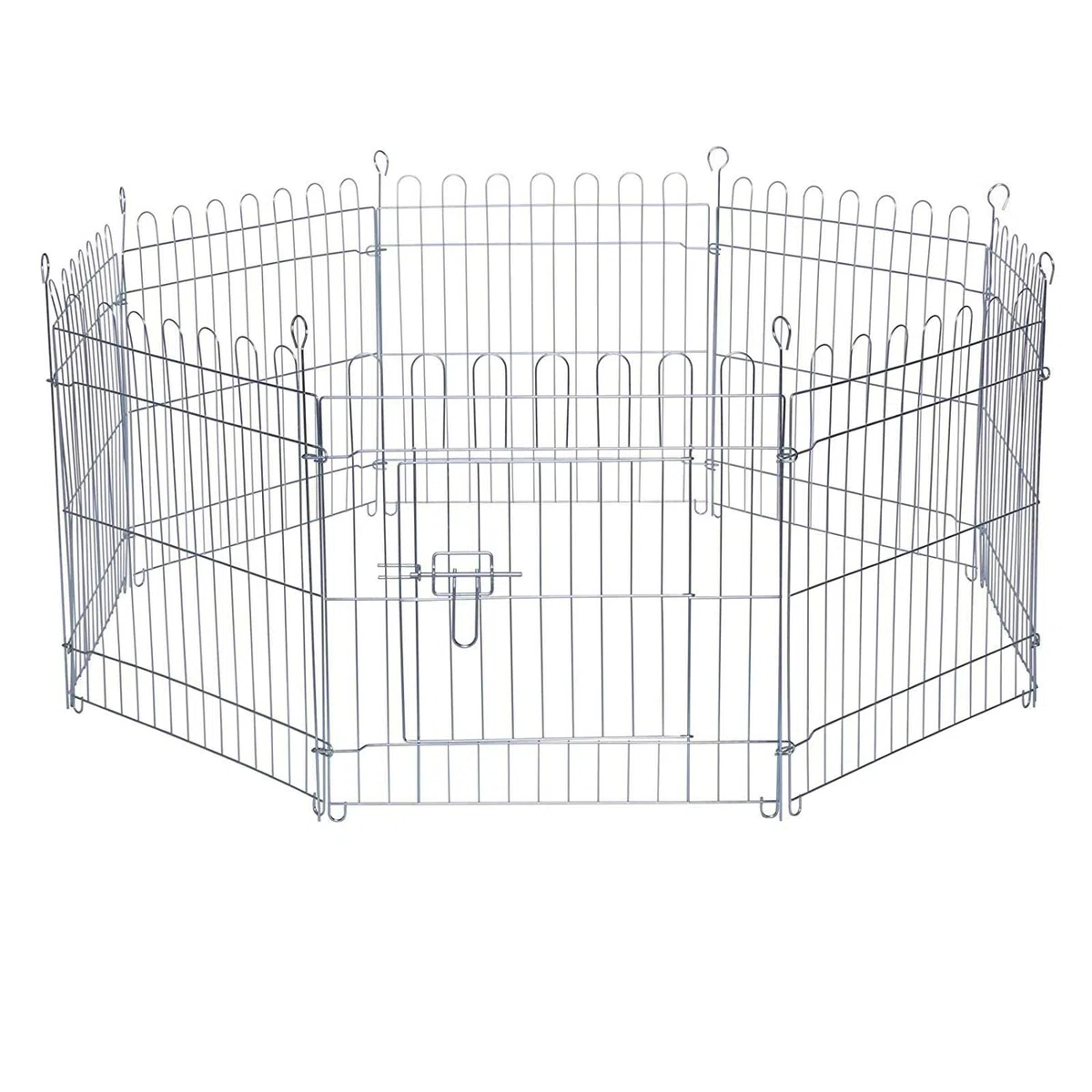 lionto Parque Jaula para Mascotas pequeñas recinto Plegable con Puerta, (M) 59x58 cm