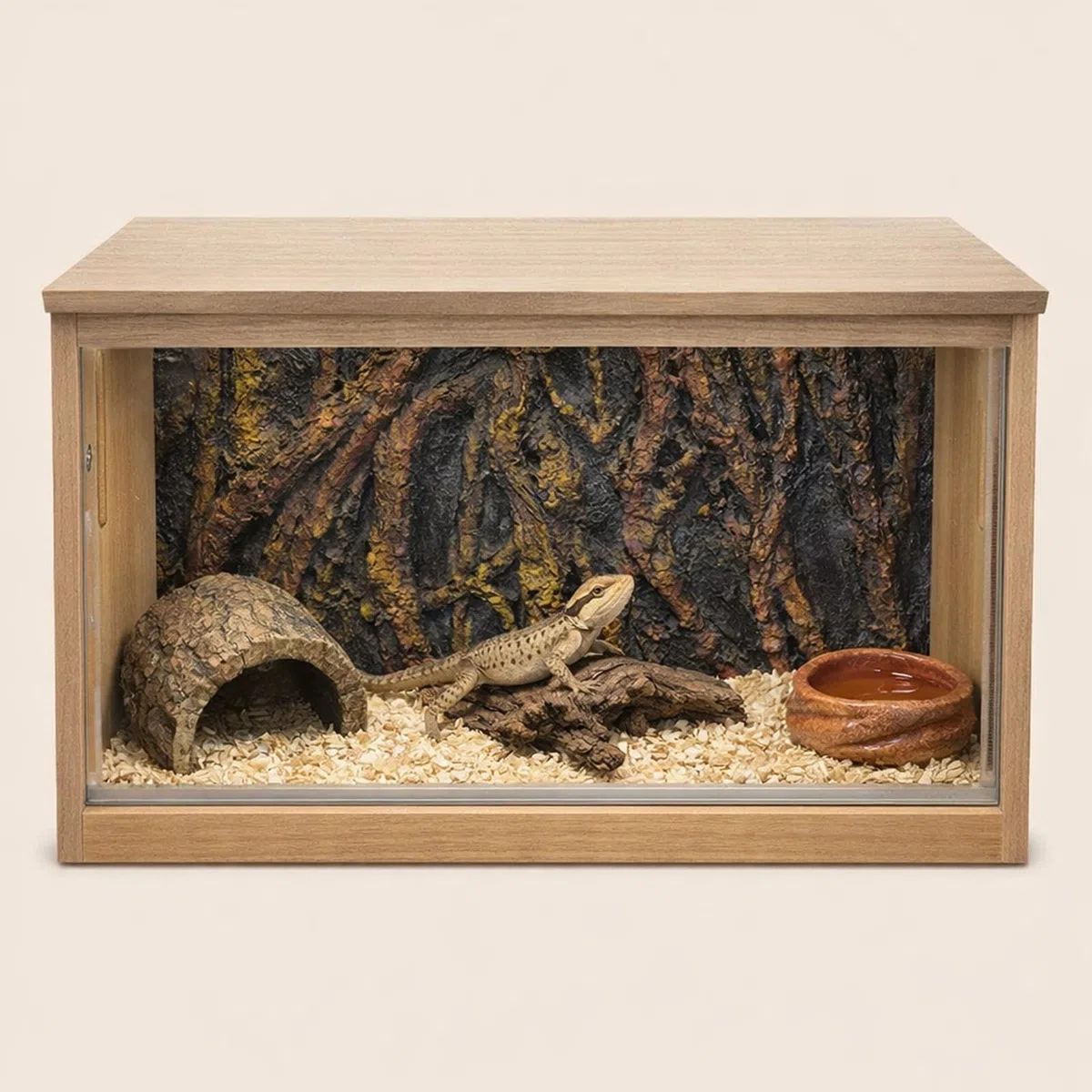 kowaku Fondo de Acuario de Roca 3D, Hábitat de Reptiles, Telón de Fondo para Tortugas.