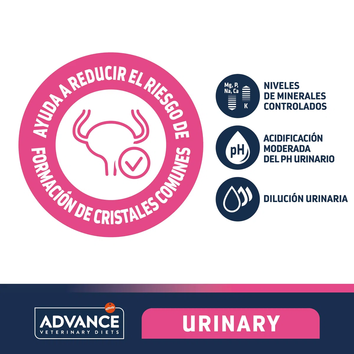 Advance Veterinary Diets Urinary, Pienso para Perros con Problemas en el tracto urinario, 12kg
