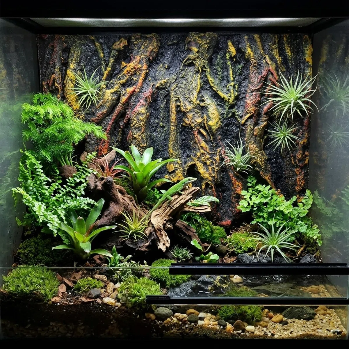 kowaku Fondo de Acuario de Roca 3D, Hábitat de Reptiles, Telón de Fondo para Tortugas.