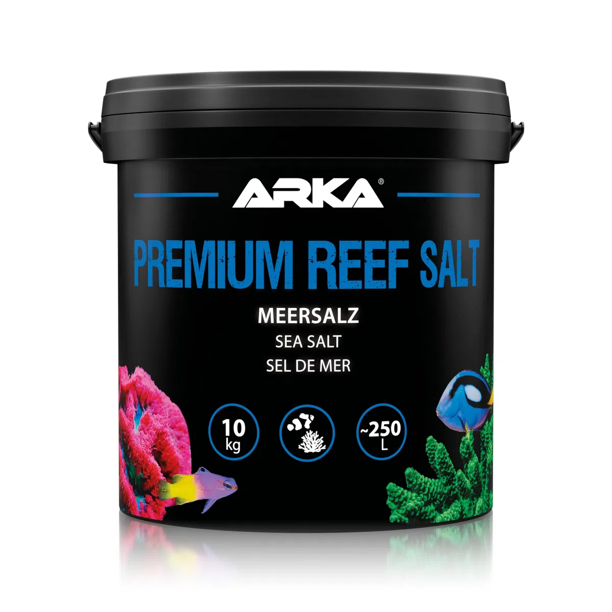 Sal Marina para Acuario Marino – ARKA Premium Reef Salt 10  kg – Sal sintética para corales LPS y SPS – Crecimiento, Color y Estabilidad – sin fosfatos – disolución rápida – Calidad Profesional