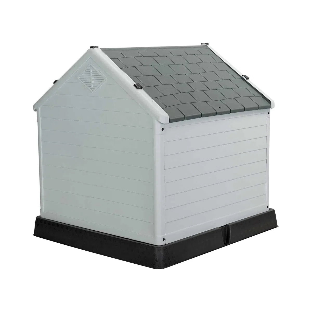 THINIA HOME Caseta para Perros Pequeños Dimensiones 66,5x73,6x71cm | Caseta de Plástico 100% Reciclable y Ecológico | Caseta Mascota Exterior e Interior