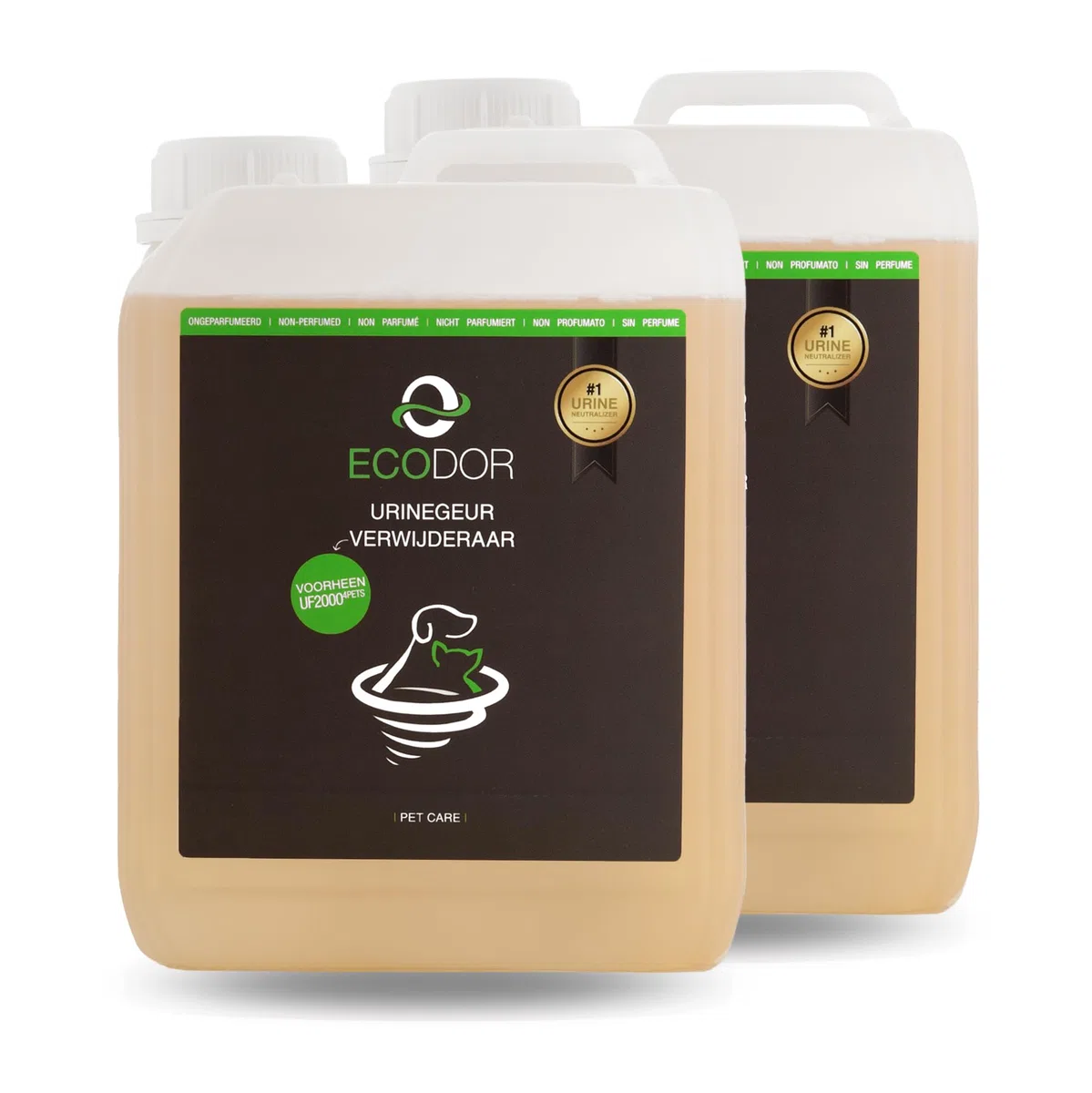 UF2000 Removedor de Olores de Orina 2X 2500ml | Sin Perfume | Biodegradable | Basado en Enzimas Vegetales | Elimina eficazmente los olores de orina de Perros, Gatos y roedores.