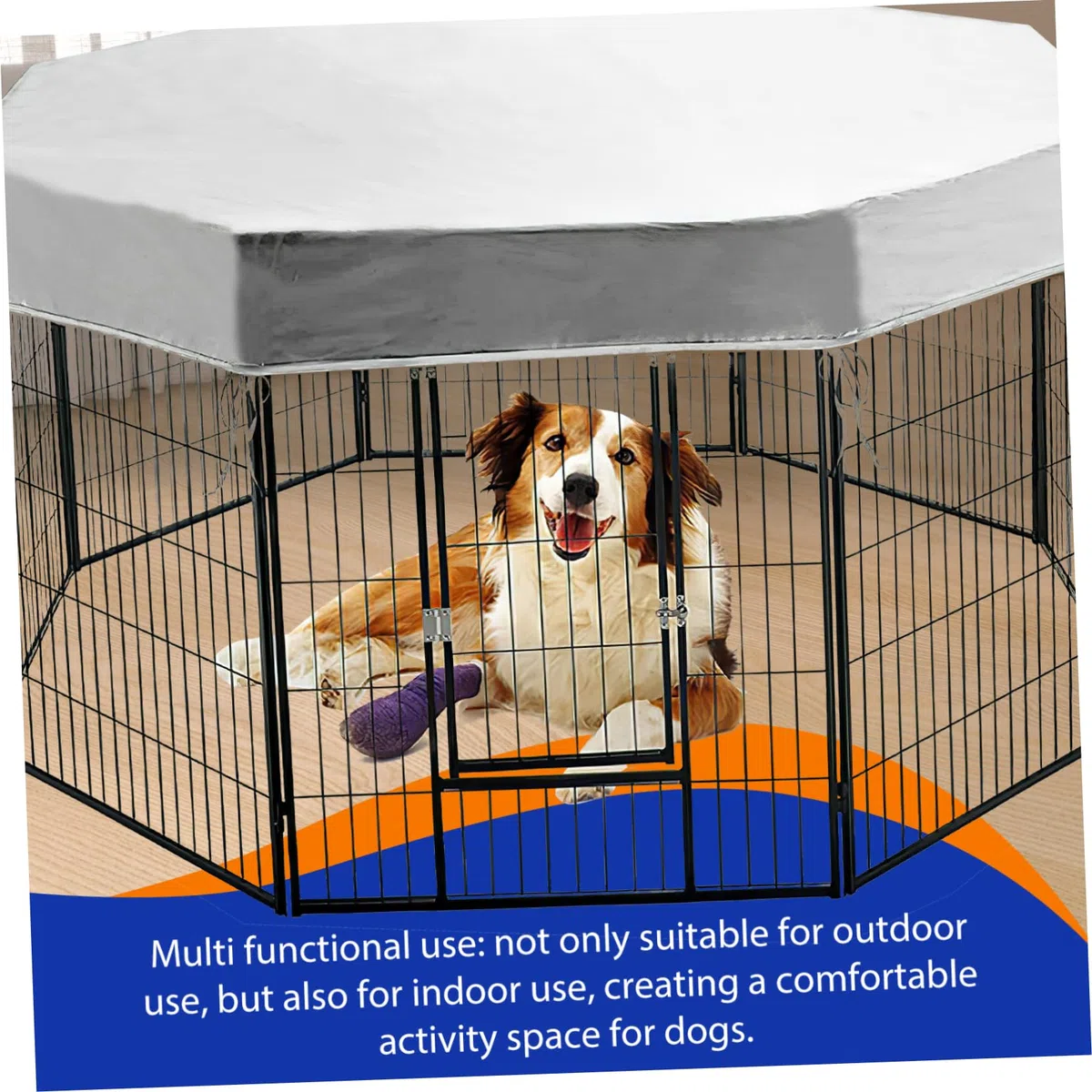 Cubierta para Jaula De Perro Protector Solar para Parque De Mascotas Sombra Interior y Exterior para Camping y Protección De Jaulas De Perro