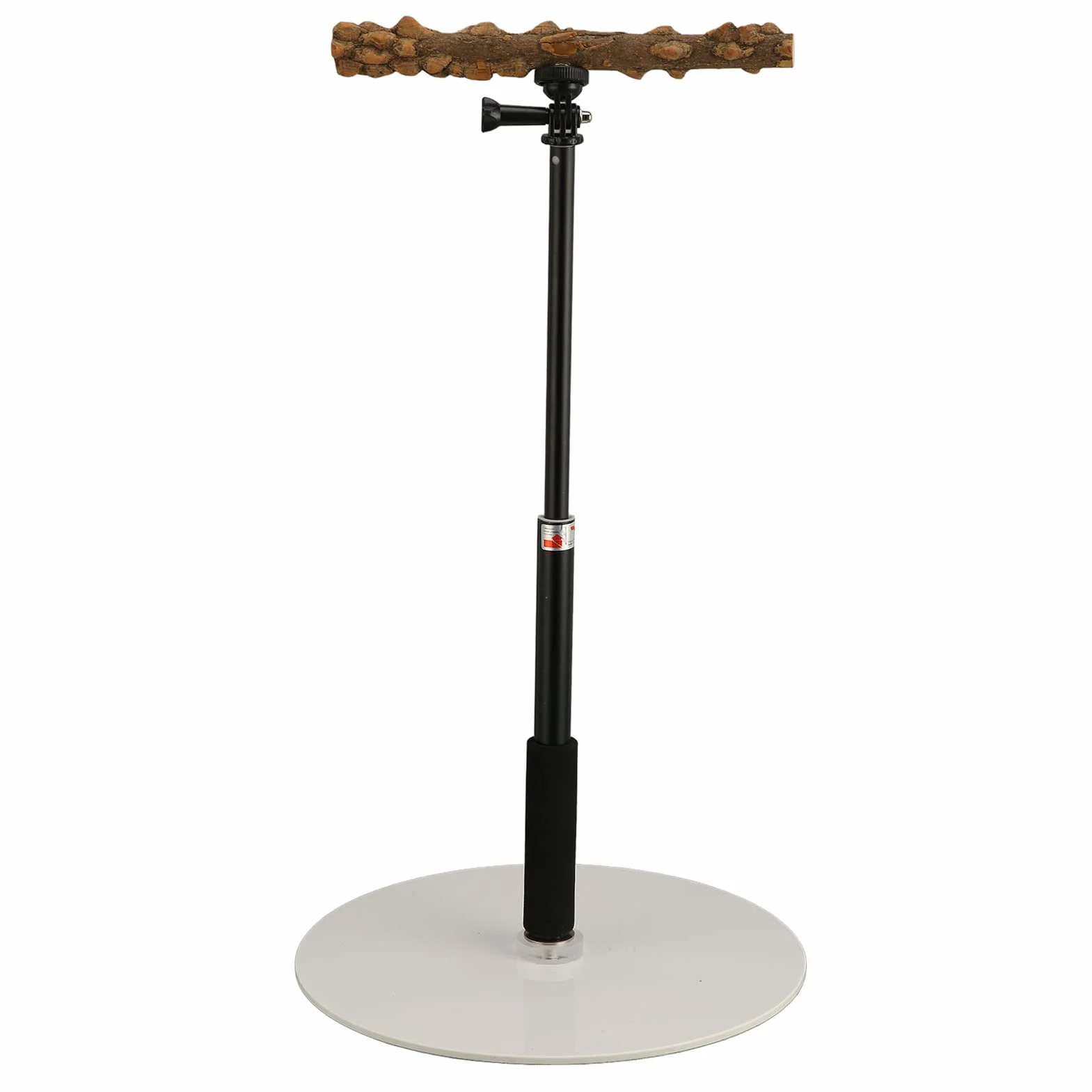 Percha de Madera para Pájaros, Altura Ajustable, Soporte Telescópico para Pájaros, Portátil, Desmontable, Loro, Soporte para Juegos, Percha, Gimnasio, Jaula para Pájaros, Accesorios, Resistente, Durad