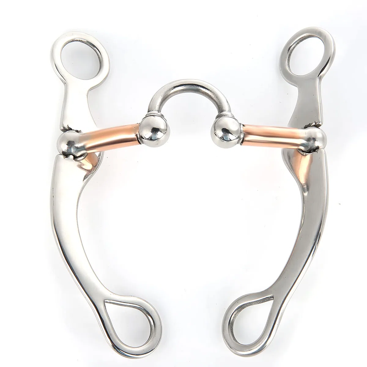 Bocado para Caballo con Rodillos |Boquilla de Hierro Dulce de Acero Inoxidable de 12 mm de Espesor |Bocado Suelto para Caballos Jóvenes/Entrenamiento/Equitación |Control