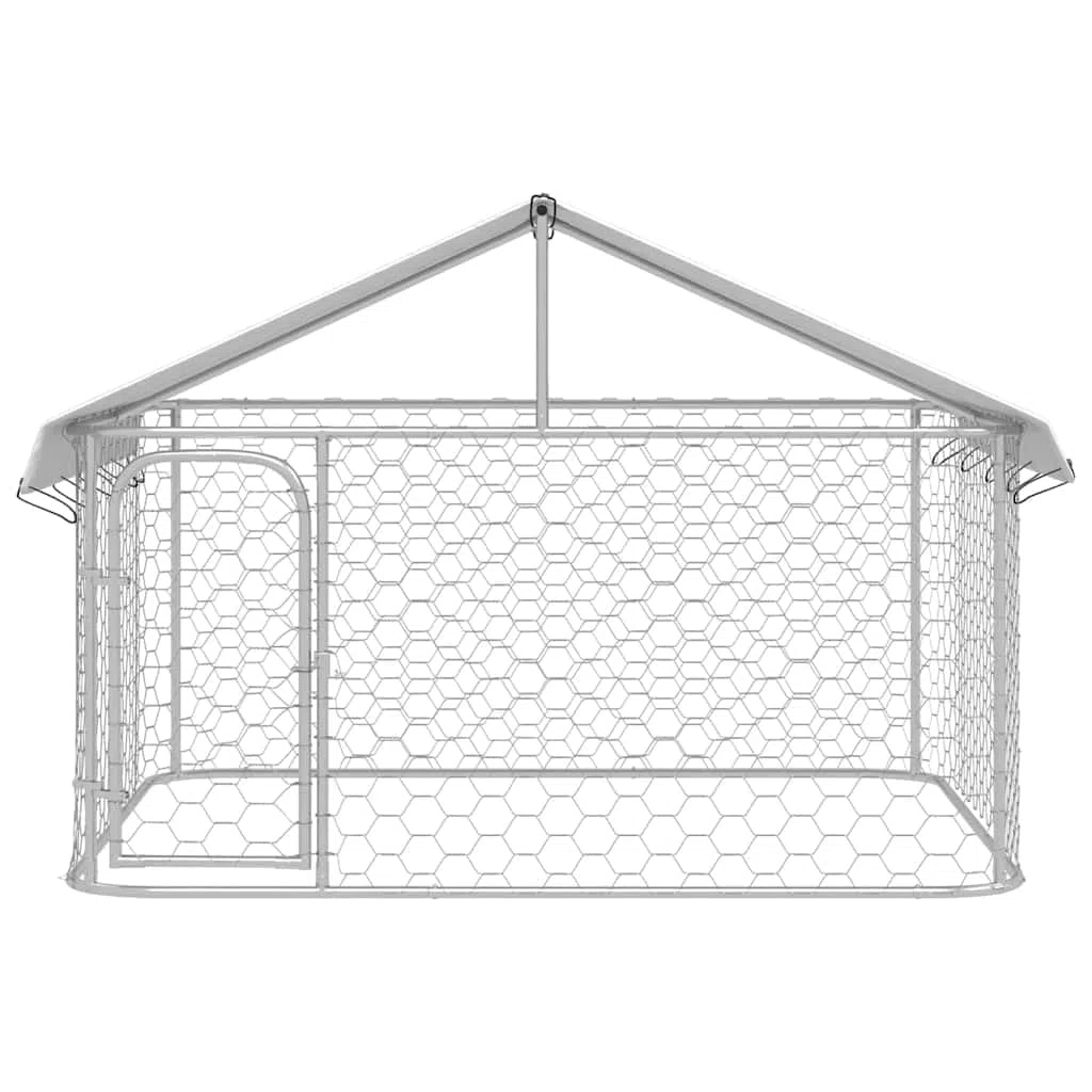 Genérico Perrera de Exterior con tejado 200x200x150 cm,Producto para Mascotas y Animales,Productos para Mascotas,Productos para Perros,Casetas y cercados para perros-171498