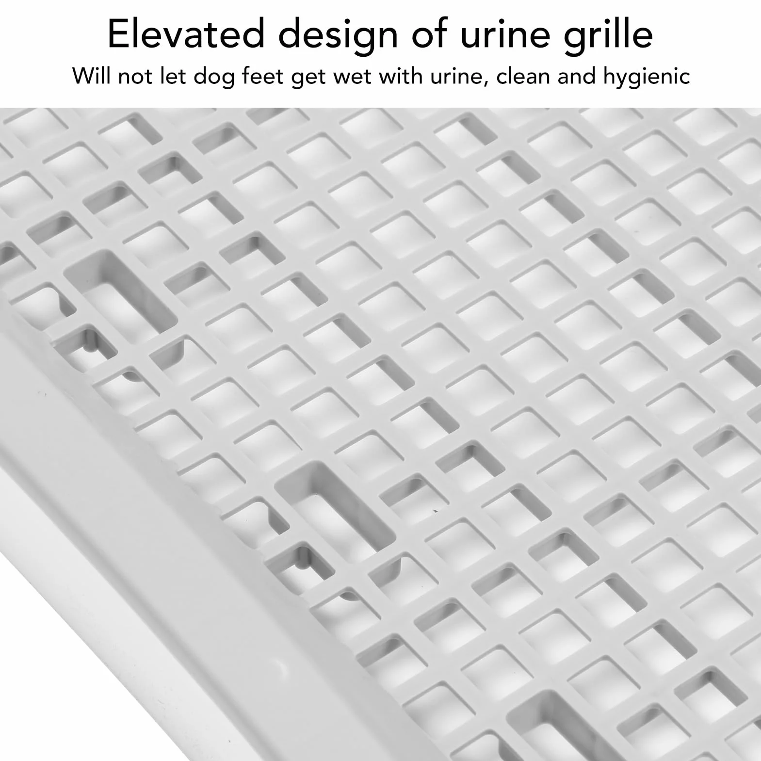 Inodoro de Entrenamiento para IR Al Baño, 51x38x3.5 Cm, Soporte para Almohadilla para Orinar para Cachorros, Bandeja de Entrenamiento para IR Al Baño para Perros en Interiores y