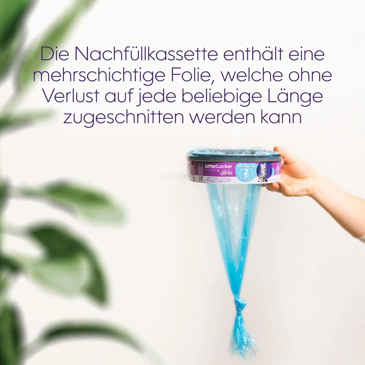 Litter Genie LitterLocker - Juego de 6 cartuchos de recambio originales con barrera antiolores que garantizan 100% protección contra los olores, cartucho de 2 meses